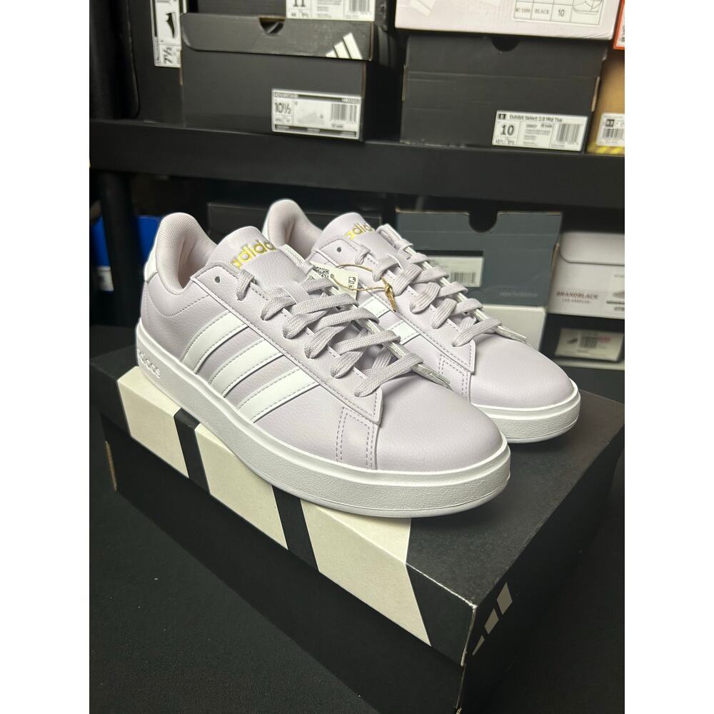 adidas Grand Court 2.0 Womens Silver Dawn / $75 Retail! / Size 9.5 / Brand New!! - Picture 2 of 9